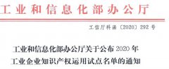 中譽(yù)鼎力入選工業(yè)企業(yè)知識(shí)產(chǎn)權(quán)運(yùn)用試點(diǎn)企業(yè)名單！